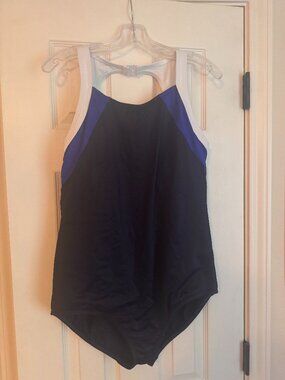 Sz 16 Lands End tugless one piece bathing suit